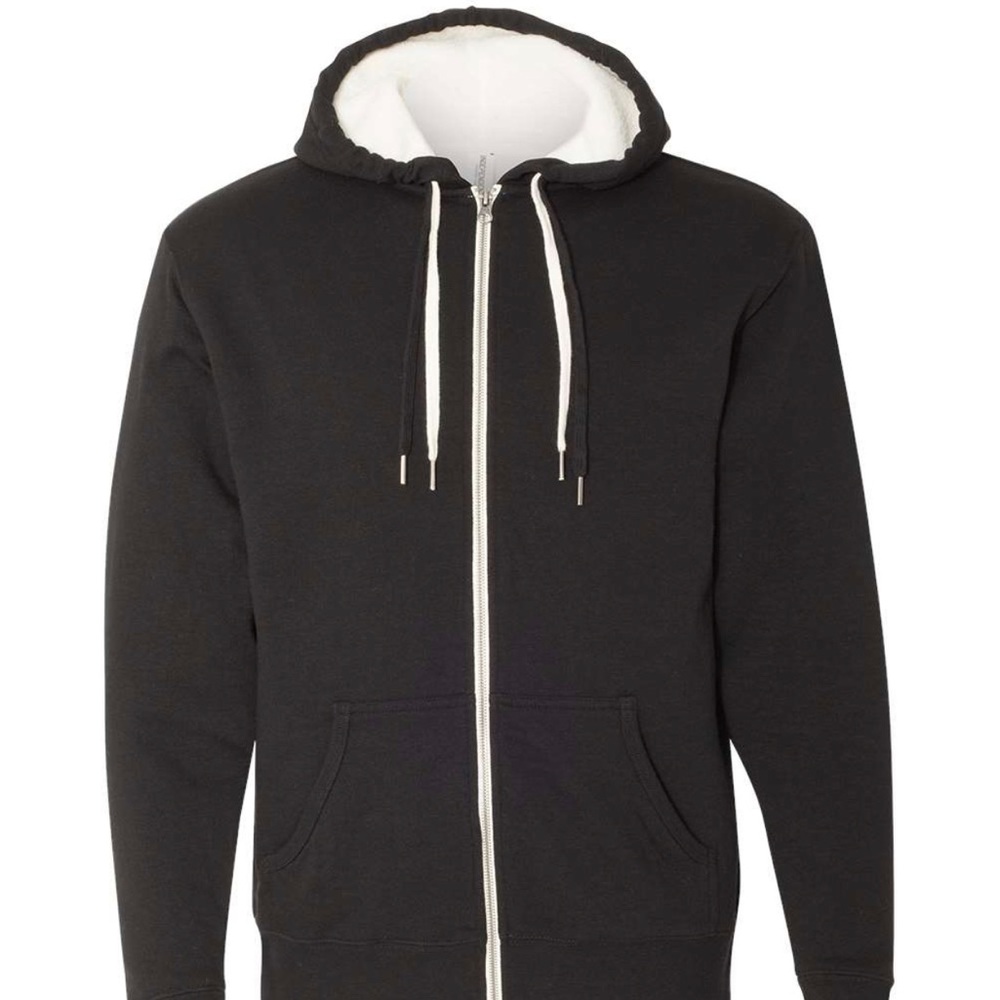 Independent Trading Company Unisex Sherpa Lined Hooded Sweatshirt